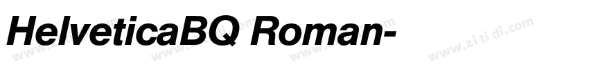 HelveticaBQ Roman字体转换